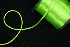 Round Satin Cord, Apple Green, 2.5mm x 40 Meters / 43.74 Yards (1 Spool) SALE ITEM